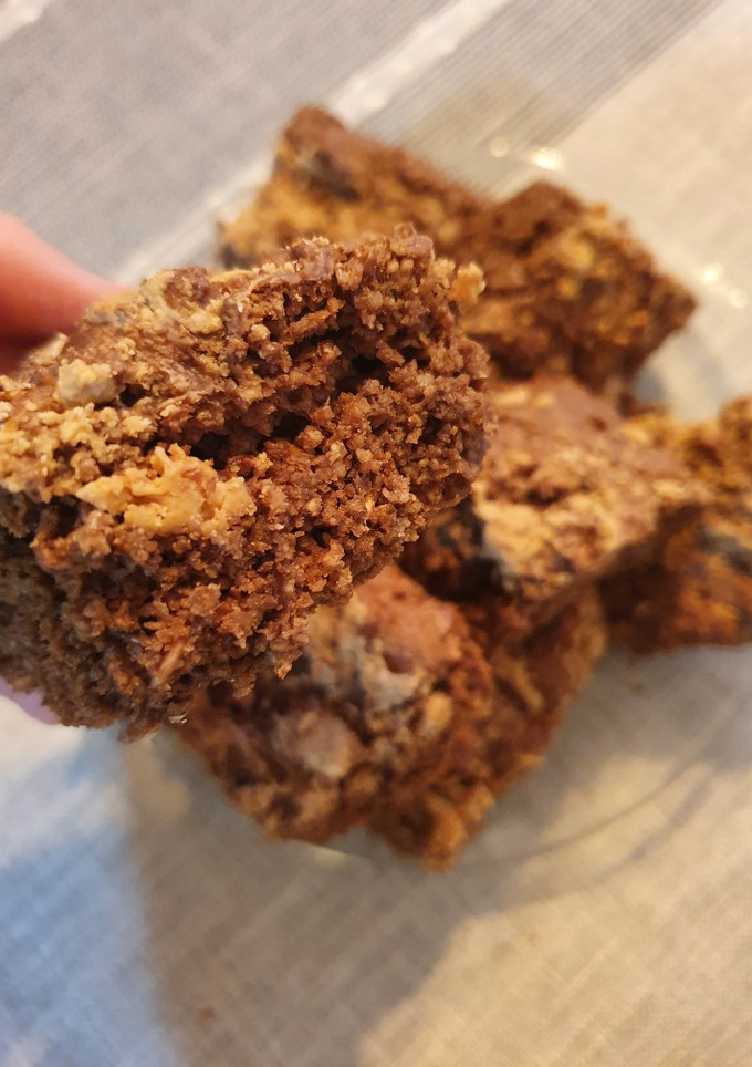 Una foto de Brownies PB, sin culpas ;)