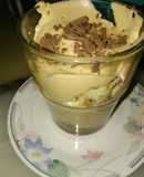 Postre express en vaso con crema de café☕🍧