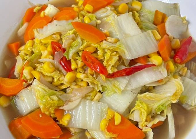 Resep Tumis Sawi Putih Wortel Jagung Oleh Herminida Fitri Cookpad