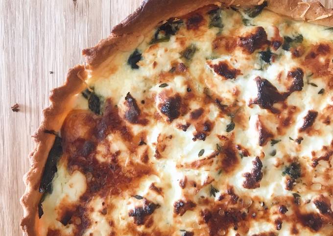 Simple Way to Make Jamie Oliver Spinach and cheese tart