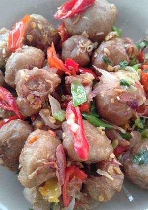 Foto resep Tumis bakso simple