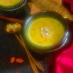 A picture of Besan Sheera.