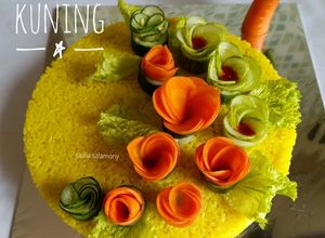 Foto resep Tumpeng Nasi Kuning Polos