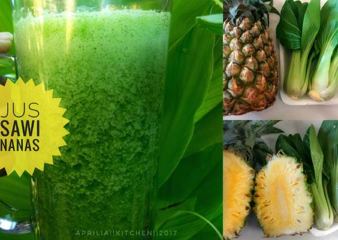 Yuk Simak Cara Membuat Jus Nanas Campur Sawi Hijau 