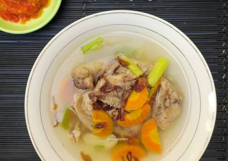 Resep Unik Sop tulang ayam klasik Ala Warung