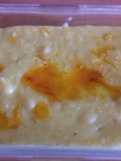 Una foto de Porotos granados con mazamorra