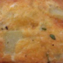 A picture of Smoked truky potatoes layer.