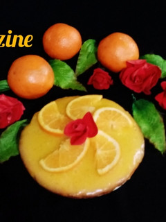 عکسی از دستور کیک پرتقال با سس پرتغالی 🍊🍊