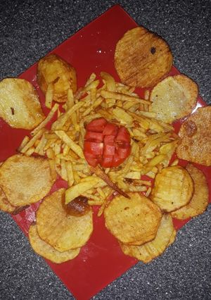 عکسی از دستور سیب زمینی خطی