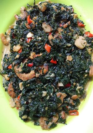 Foto resep Tumis daun singkong ebi