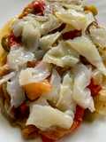 Escalivada with Smoked Cod