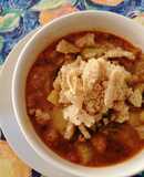 Sopa de papas y hongos