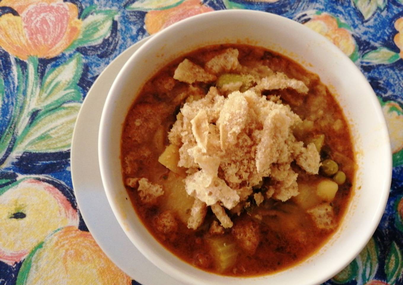 Sopa de papas y hongos