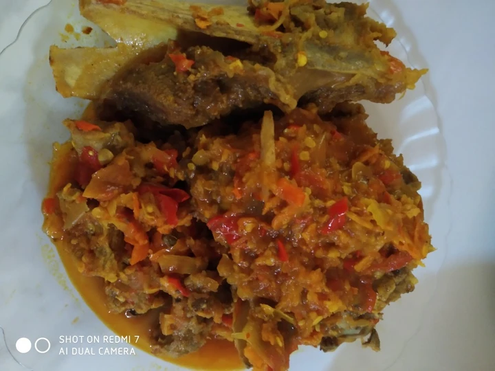 Cara Gampang Membuat Resep Iga sapi/kambing balado mantap yang Bisa Manjain Lidah