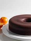 Bizcocho de chocolate y mandarina