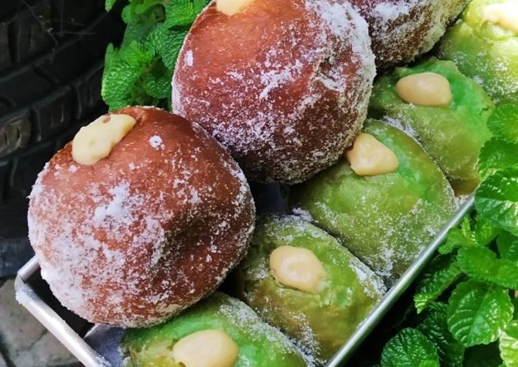 Bomboloni coklat/pandan
