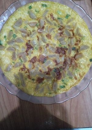 Foto resep Telur dadar tabur sosis ayam