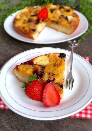 Foto resep Banana Bread Pudding (No mixer, No oven)