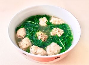 Hình của món Canh Cải Rocket Nấu Mọc.