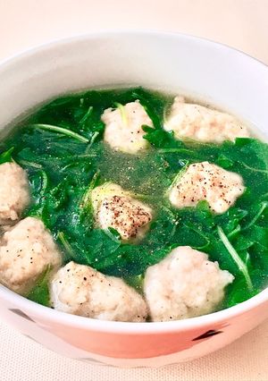Hình của món Canh Cải Rocket Nấu Mọc.