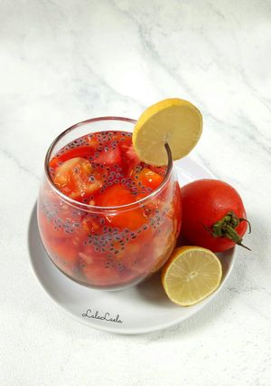 Foto resep Es Tomat Lemon Selasih