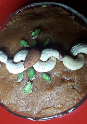 A picture of Gram flour halwa.