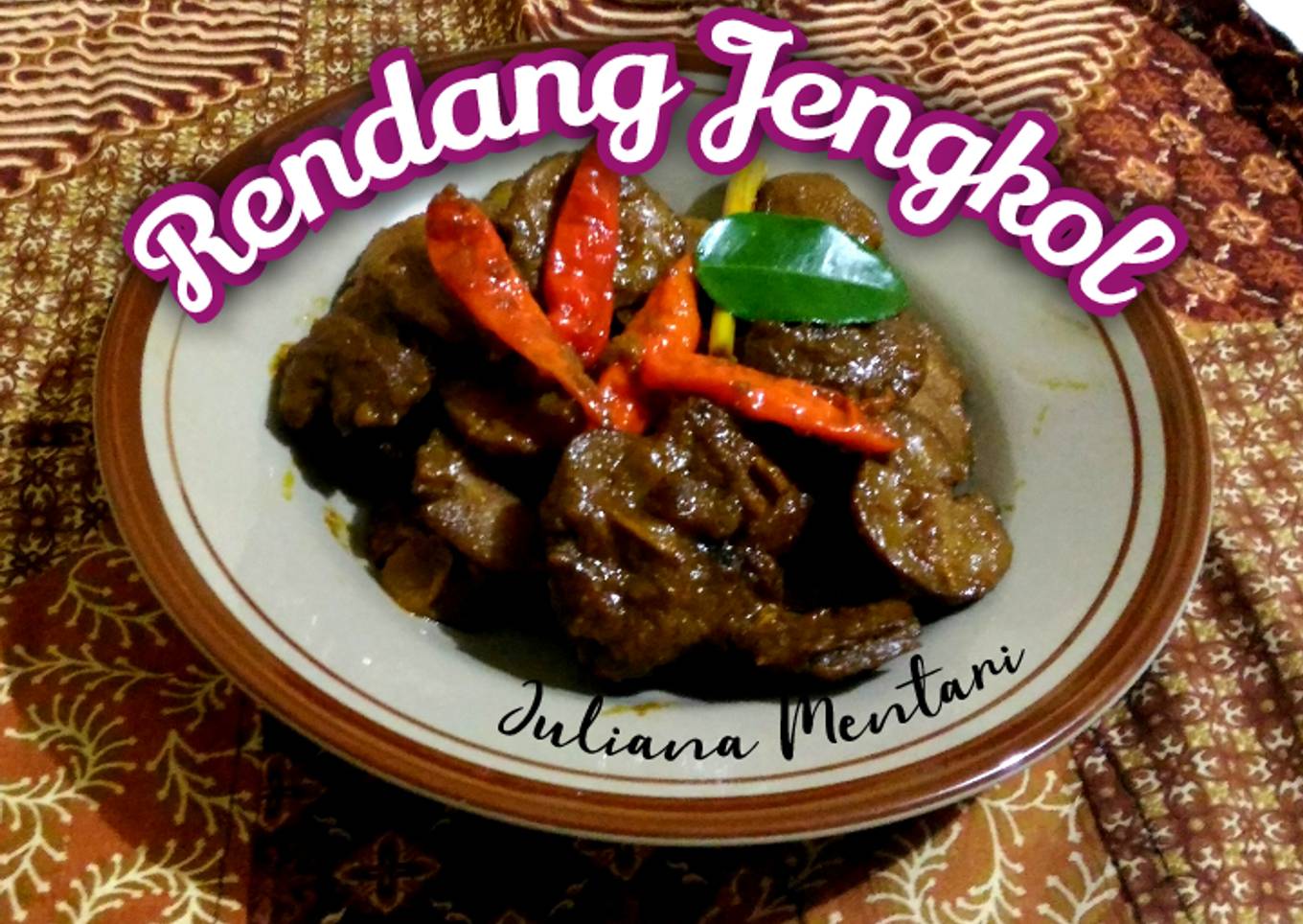 Rendang Jengkol // Dan Tips Merebus Agar tak Bau
