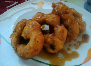 Una foto de Picarones