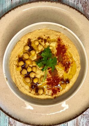 Libanoni házi hummusz recept fotója