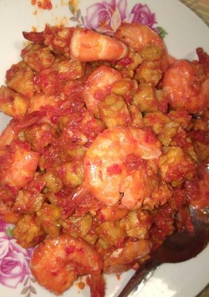 Foto resep Sambal goreng manis udang tempe