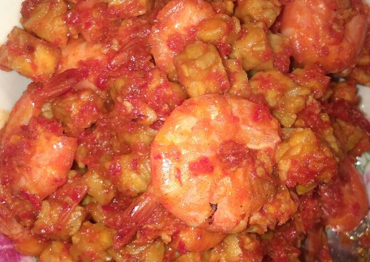 Sambal goreng manis udang tempe