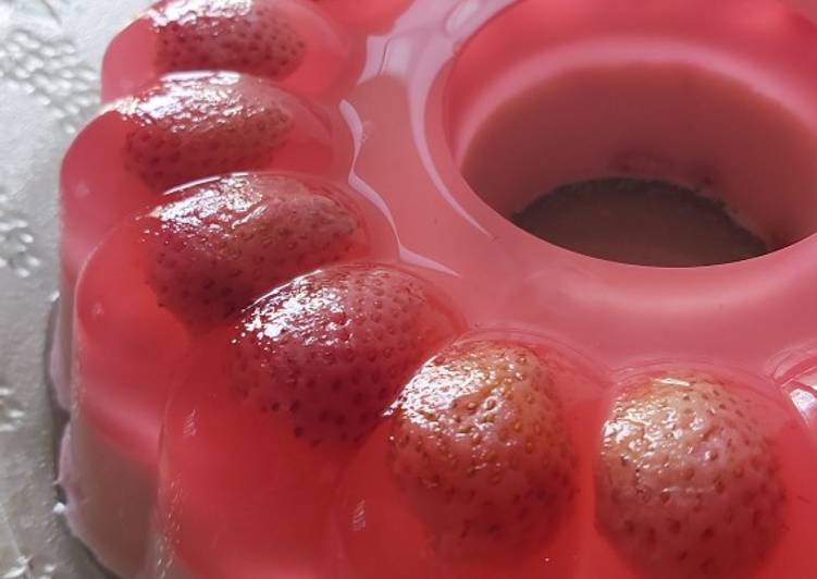Resep masakan Puding Susu Rasa Strawberry 🍓 | Cara Bikin Puding Susu Rasa Strawberry 🍓 Yang Enak Dan Mudah