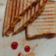 Pasta toast A picture of Pasta toast.