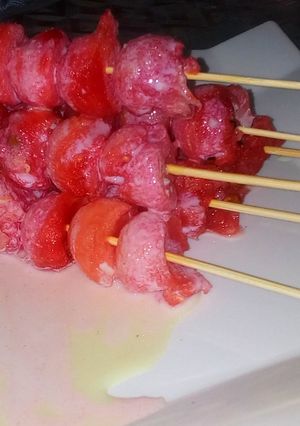 A picture of Watermelon Kebab's.