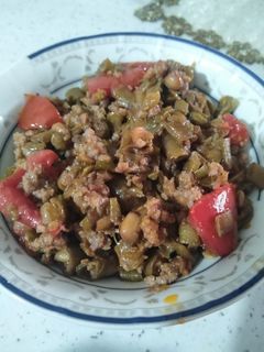 عکسی از دستور خورشت لوبیا سبز