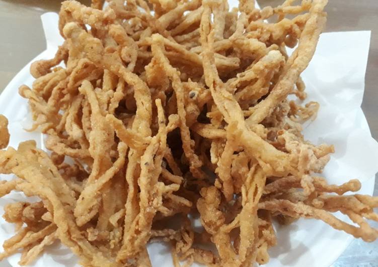 Jamur enoki krispy