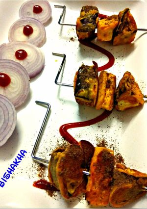 A picture of Brinjal Tikka.