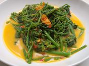 Gambar tumis sayur daun labu