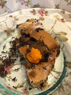Una foto de Volcán de dulce de leche y chocolate a mi manera