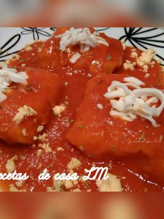 Una foto de Bacalao con tomate