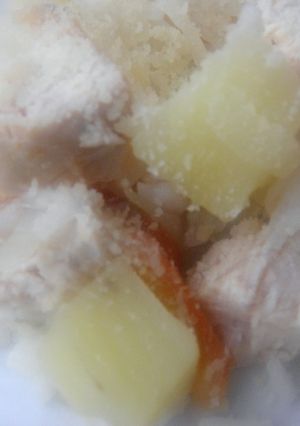 Una foto de Guiso de pechugas cremoso