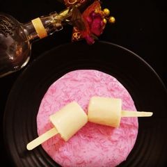 Kulfi with Rose Falooda A picture of Kulfi with Rose Falooda.