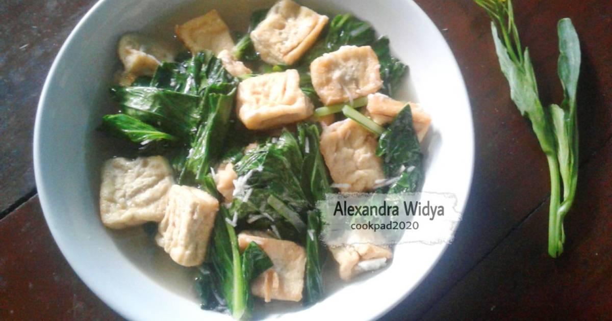 Resep Ca Sawi Hijau And Tahu Oleh Alexandra Widya Cookpad