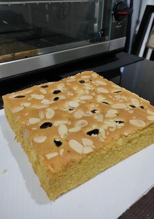 Foto resep Coconut Chiffon with Raisin Almond (3 telur)