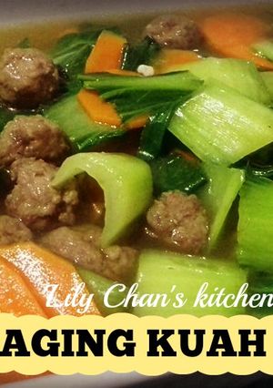 Foto resep BOLA DAGING MASAK SAYUR ala LC