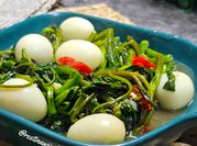 Gambar minyak wijen tumis kangkung