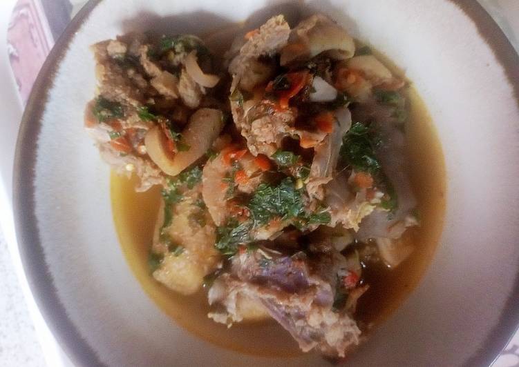 Recipe of Quick Goat meat peppersoup