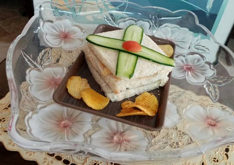 How to Make Favorite Nachos Cucumber Sandwich.quick and easy