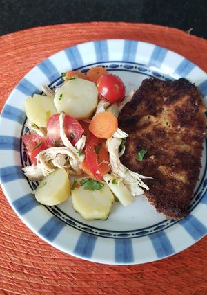 Una foto de Milanesa de posta rosada..🥩