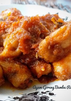 Foto resep Ayam goreng bumbu rujak